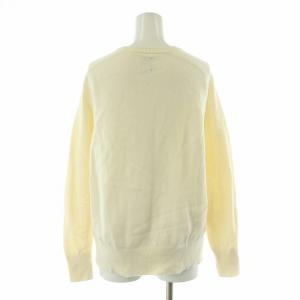 BATONER モールスキンヤーンクルーネック ニット セーター プルオーバー 長袖 2 アイボリー BN-21SL-004