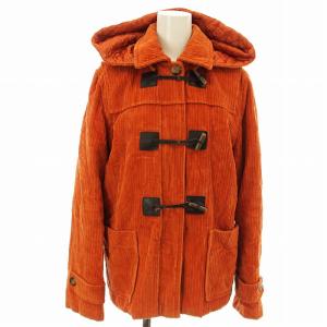 コーデュロイ ダッフルコート 50860533000 中綿 ジャケット 42 オレンジ /G
