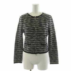 TOCCA LOLLIPOP ニットジャケット セットアップ フレアスカート ツイード フォーマル ひざ丈 長袖 XS