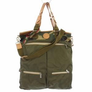 トートバッグ ショルダーバッグ 2WAY カモフラ 迷彩柄 カーキ /TK