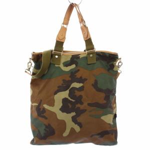 Orobianco トートバッグ ショルダーバッグ 2WAY カモフラ 迷彩柄 カーキ /TK
