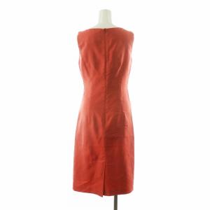 Max Mara ノースリーブワンピース ドレス ロング Vネック 38 レッド 722210000005 /NQ