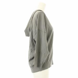 Theory ジップアップパーカー ニット 七分袖  S グレー 01-8303715-032-902 /OR