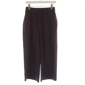 タグ付き ORGANIC CRUNCH JEMMI イージーパンツ ワイド 麻 リネン混 38 ボルドー