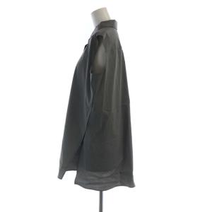 Theory 23SS LUXE A LINE SHIRT シャツ ブラウス チュニック ノースリーブ S グレー 01-3108228-035-902