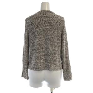 theory luxe JULES NEHI カーディガン ニット 総柄 長袖 38 ベージュ 白 ホワイト 03-1103727-329-038