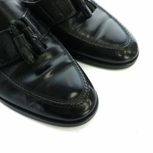 YVES SAINT LAURENT ローファー タッセル レザー 24.5cm レザー 黒 ブラック /RO