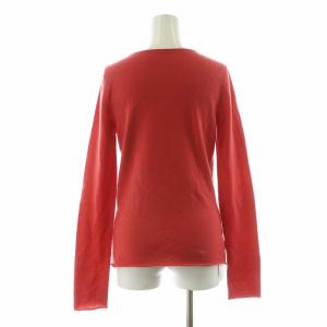 lucien pellat finet スカルカシミアニット カットソー ラインストーン 長袖 S レッド /NQ