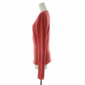 lucien pellat finet スカルカシミアニット カットソー ラインストーン 長袖 S レッド /NQ