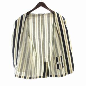 GIANNETTO テーラードジャケット ブレザー ストライプ シングル 46 マルチカラー /RO