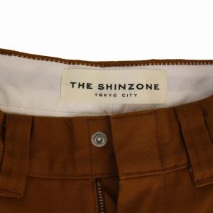 Shinzone トムボーイパンツ ワイドパンツ ジップフライ 32 茶 20AMSPA64 /BM