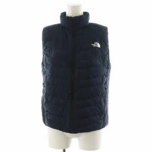 サンダーベスト THUNDER VEST ダウンベスト ロゴ M 紺 ネイビー NYW31604 /AN35