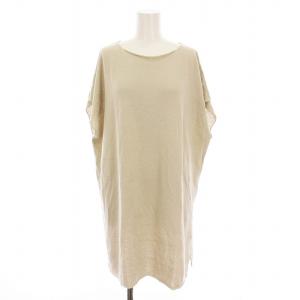 vie ニット ノースリーブ カットソー 生成り リネン シルク ベージュ V211K925 /YM