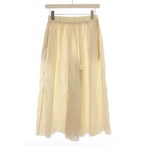 evam eva evameva エバムエバ cotton ガウチョパンツ ワイド イージーパンツ 生成り アイボリー E171T214 /YM