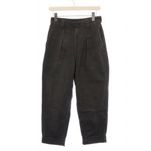 SOFT COTTON DRILL タックパンツ 1 黒 595-2143500 /BM