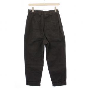 MHL. SOFT COTTON DRILL タックパンツ 1 黒 595-2143500 /BM