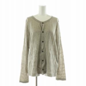 ヨウジヤマモト カーディガン ニット 薄手 長袖 2 グレー YB-T18-968 /NQ