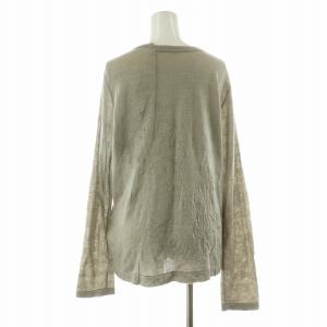 Y's ヨウジヤマモト カーディガン ニット 薄手 長袖 2 グレー YB-T18-968 /NQ