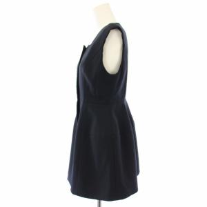 CELFORD 22AW ペプラムトップス カットソー ノースリーブ 38 黒 CWFO224014 /TK