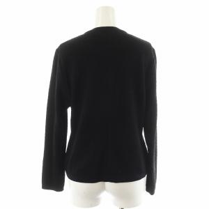 YVES SAINT LAURENT カサンドラロゴ カーディガン M 黒 ブラック SU67-838 /AN27