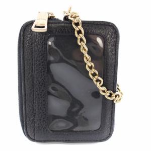 COACH 小銭入れ コインケース パスケース カードケース フラグメントケース レザー 黒 6303 /TK