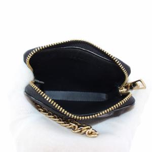 COACH 小銭入れ コインケース パスケース カードケース フラグメントケース レザー 黒 6303 /TK