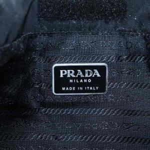 PRADA 三角プレート トートバッグ ナイロン ブラック
