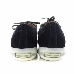 miumiu スニーカー スタッズ 38.5 ネイビー 8481