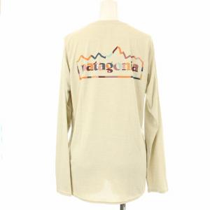 ロングスリーブ キャプリーン クール デイリー グラフィック シャツ 長袖 S ベージュ 45205 L