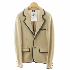 ニットジャケット テーラードジャケット シングル BB1 ベージュ 55631-11 /AN23