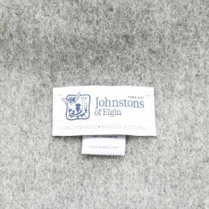 Johnstons of Elgin ジョンストンズ オブ エルガン ストール フリンジ カシミヤ グレー /AN7