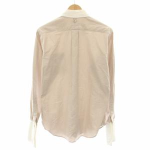 BLACK FLEECE BY Brooks Brothers クレリックシャツ ボタンダウン 長袖 USA製 BB1 ピンクブラウン 白 ホワイト 28953-82