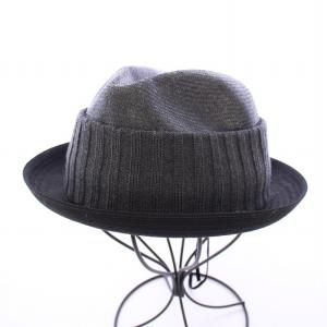 BORSALINO 中折れ帽 ハット 帽子 ウール 57cm グレー /BB
