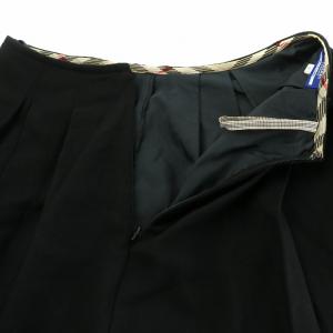 BURBERRY BLUE LABEL フレアスカート ミニ ノバチェック 36 ブラック FX521-113-09 /NQ