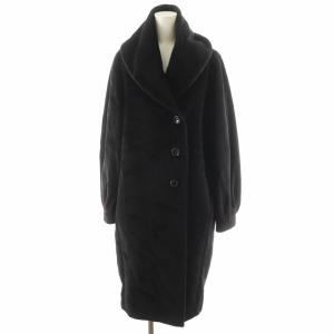 コート アルパカ 38 ブラック