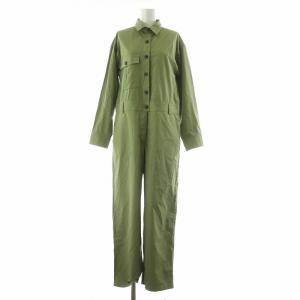 24AW ヴィンテージライクジャンプスーツ つなぎ オールインワン 長袖 F カーキ 24030400519020