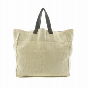 fog linen work トートバッグ ハンドバッグ 麻 リネン100％ ベージュ /NQ