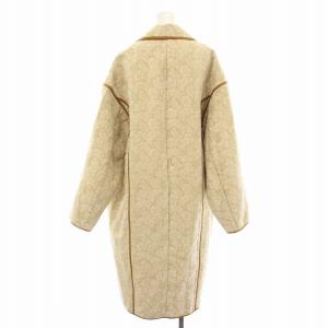 TODAYFUL 20AW ジャガードキルティングコート チェスターコート アウター ロング 花柄 38 ベージュ 12020010