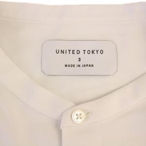 UNITED TOKYO UNITEDTOKYO シャツ 長袖 バンドカラー 3 白 133500005 /BM