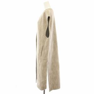 TODAYFUL 21AW ウールリバーベスト Wool Rever Vest ジレ アウター ロング 前開き 38 ベージュ