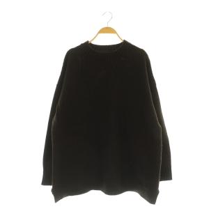 BRITISH WOOL WIDE GUERNSE ニット セーター 長袖 M ダークブラウン /MY