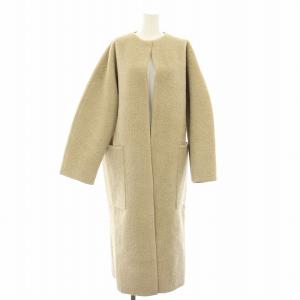 20AW カラーレスボアコート Collarless Boa Coat ノーカラーコート アウター ロング