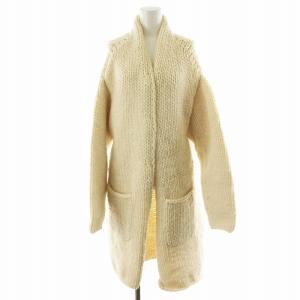 19AW ハンドニット ロング カーディガン Handknit Long Cardigan ウール F