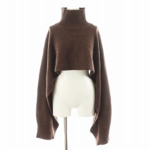 22AW ラムズウールタートルストール Lambwool Turtle Stole F 茶 ブラウン 12220541