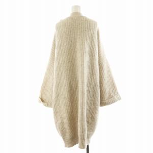 TODAYFUL ローゲージニットガウン Lowgauge Knit Gown カーディガン ロング丈 モヘヤ混 38 ベージュ