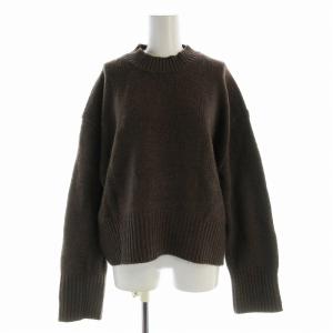 ニット セーター 長袖 ウール F 茶 ブラウン 12020525 /EE