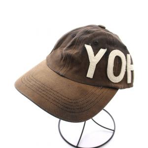 アディダス adidas ヨウジヤマモト YOHJI CAP 帽子 ロゴ キャップ 58cm 茶 黒 FH9271