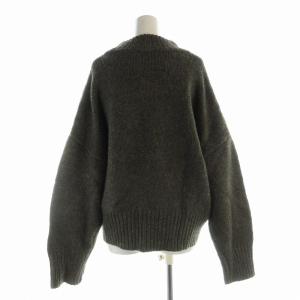 TODAYFUL ウールラウンドヘムニット セーター 長袖 アルパカ混 F カーキ 12120521 /EE