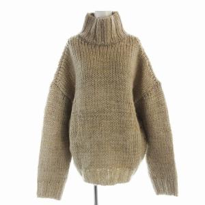 ニット セーター ハイネック モヘア混 長袖 F ベージュ12020538 /EE