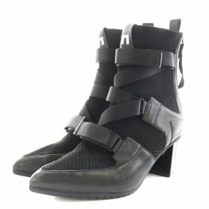 UNITED NUDE ショートブーツ ポインテッドトゥ ヒール 37 黒 ブラック /AN8